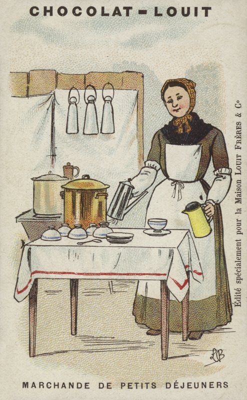 Venditrice di colazioni da Louis Borgex
