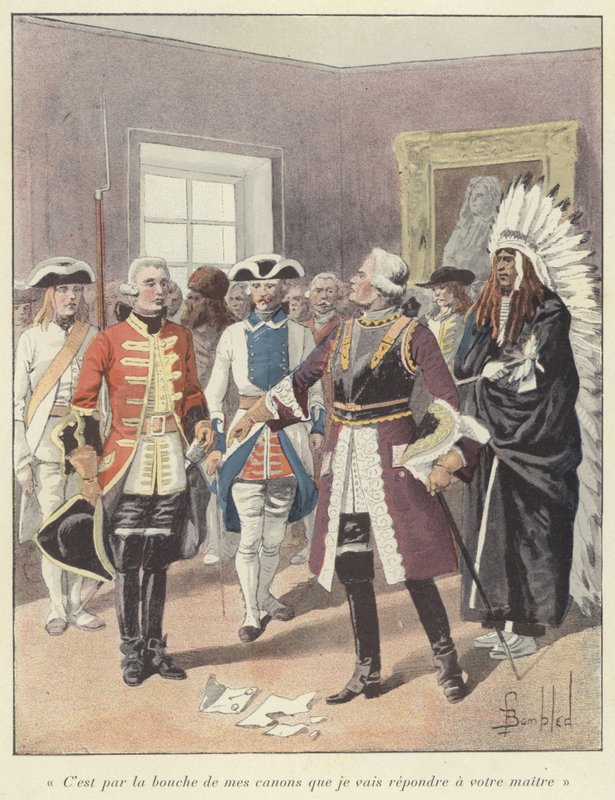 Louis de Baude de Frontenac, Governatore Generale della Nuova Francia, 1690 da Louis Charles Bombled