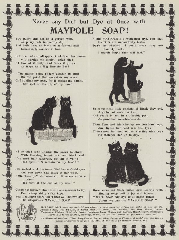 Pubblicità, Sapone Maypole da Louis Wain