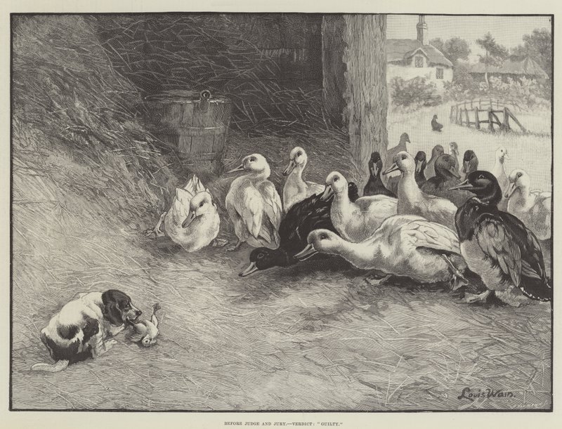 Davanti al Giudice e alla Giuria, Verdetto, Colpevole da Louis Wain
