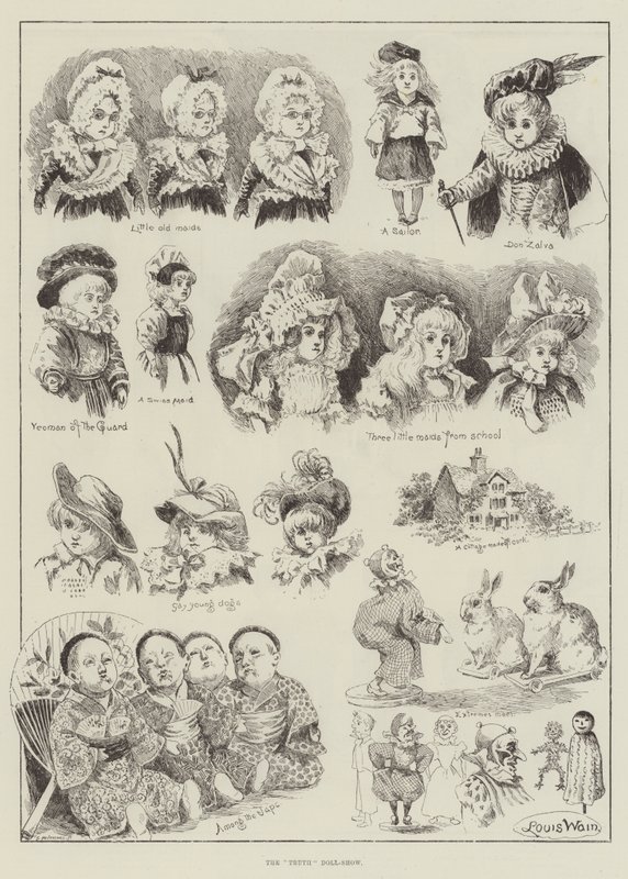 La bambola della verità da Louis Wain