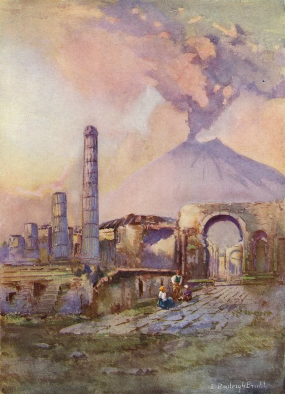 Pompei, Vesuvio in lontananza da Louis Burleigh Bruhl