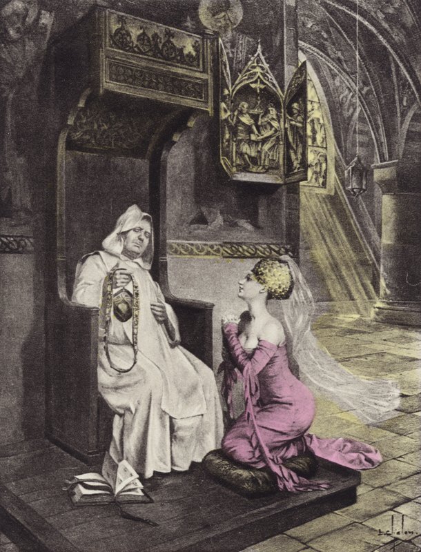 La signora e il frate, terzo giorno, terza storia da Louis Chalon