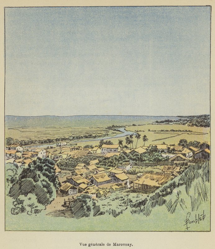 Veduta generale di Marovoay da Louis Charles Bombled