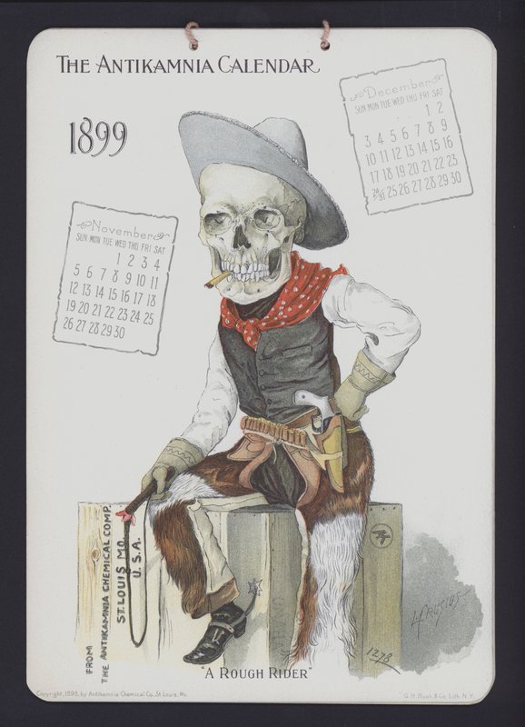 Illustrazione per il calendario Antikamnia, 1899 da Louis Crucius or Crusuius