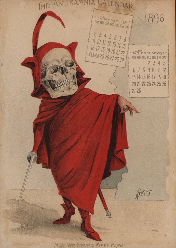 Mefistofele, Illustrazione per il Calendario Antikamnia da Louis Crucius or Crusuius