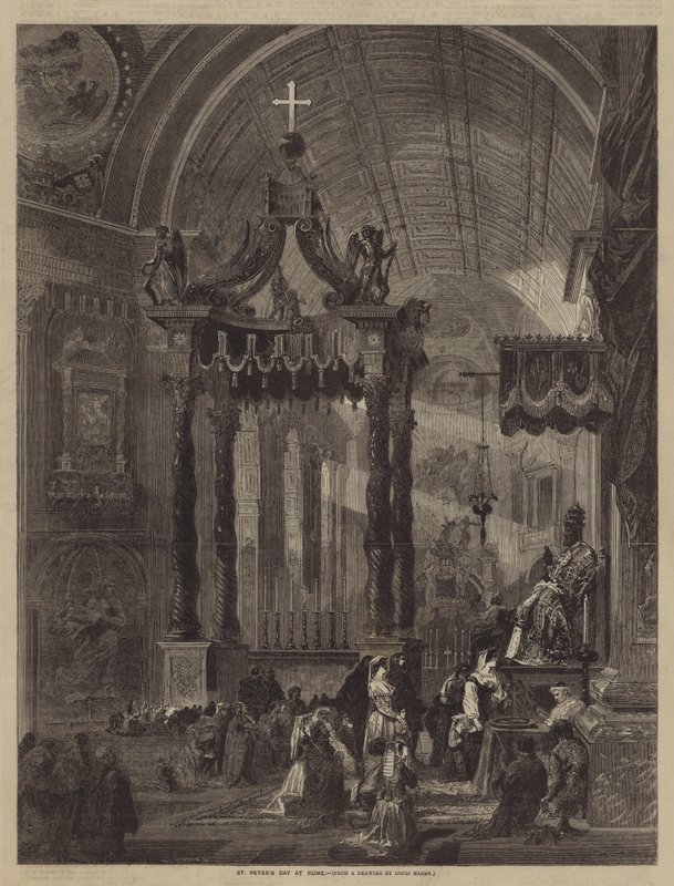 Il Giorno di San Pietro a Roma da Louis Haghe