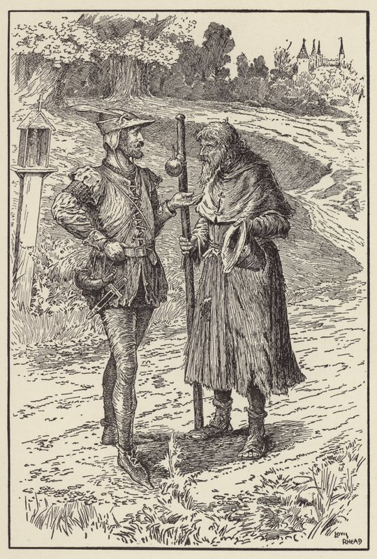Vieni, cambia il tuo abbigliamento con il mio, vecchio da Louis John Rhead