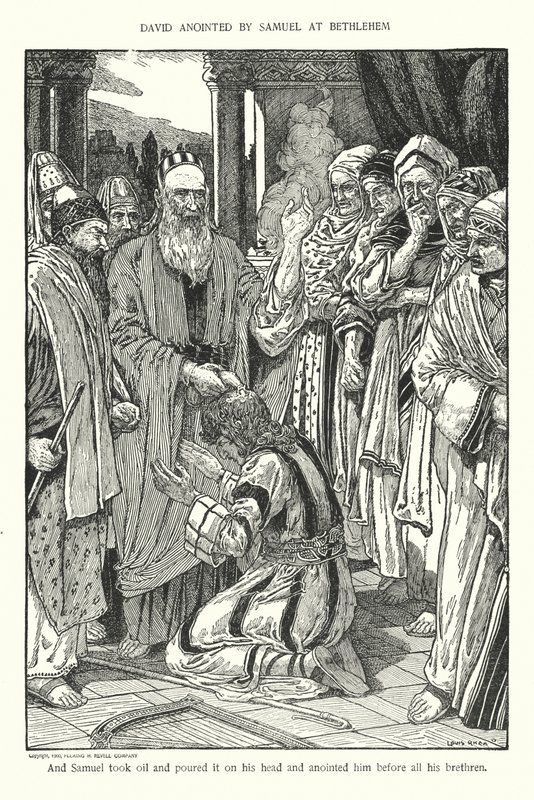 Davide unto da Samuele a Betlemme da Louis John Rhead