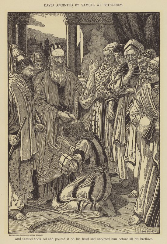 Davide unto da Samuele a Betlemme da Louis John Rhead