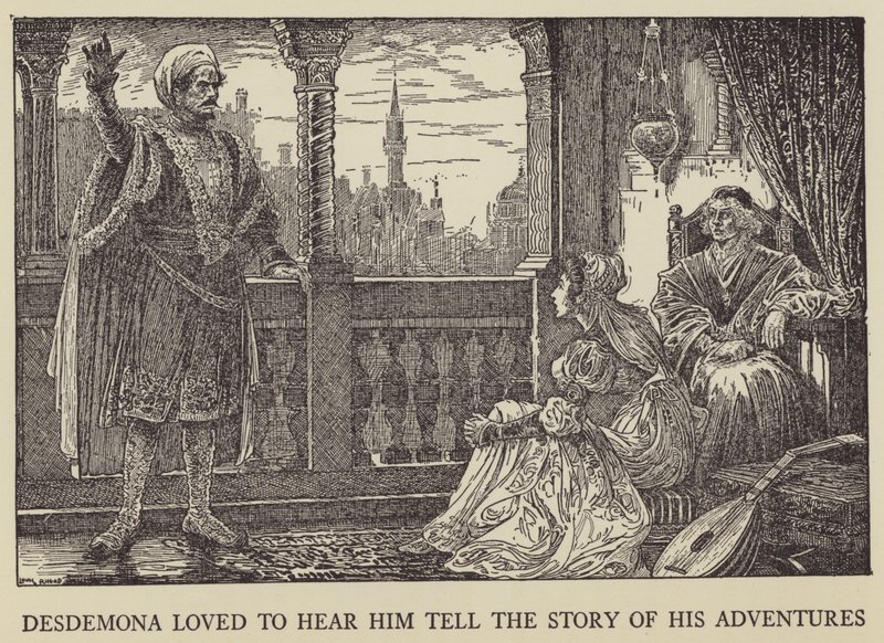 Desdemona amava sentirlo raccontare le sue avventure da Louis John Rhead