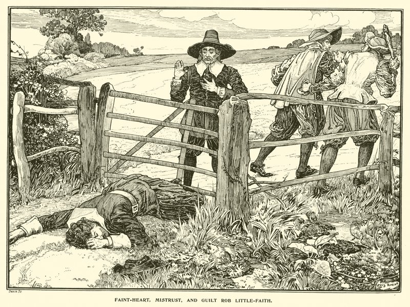Cuor-debole, Sfiducia e Colpa Derubano Piccola-Fede da Louis John Rhead