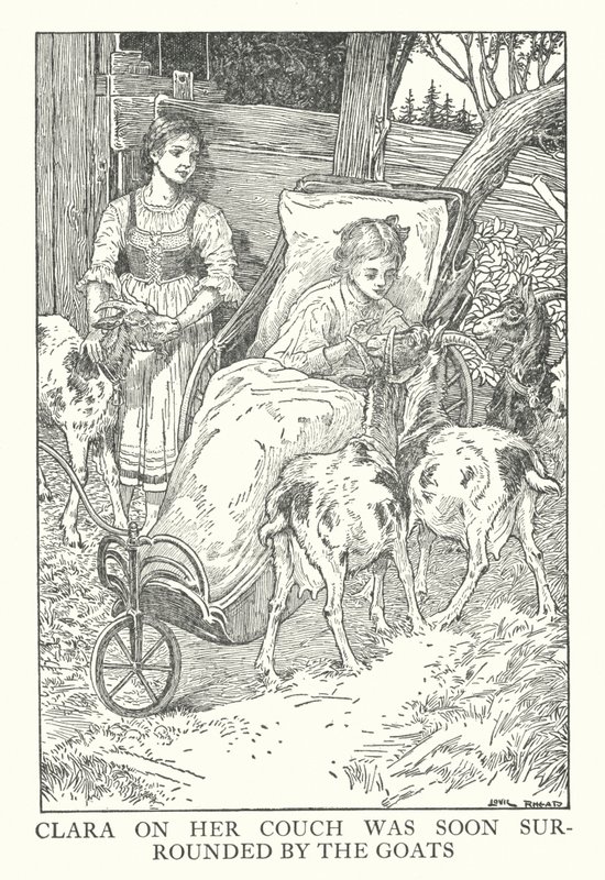 Illustrazione per Heidi di Johanna Spyri da Louis John Rhead
