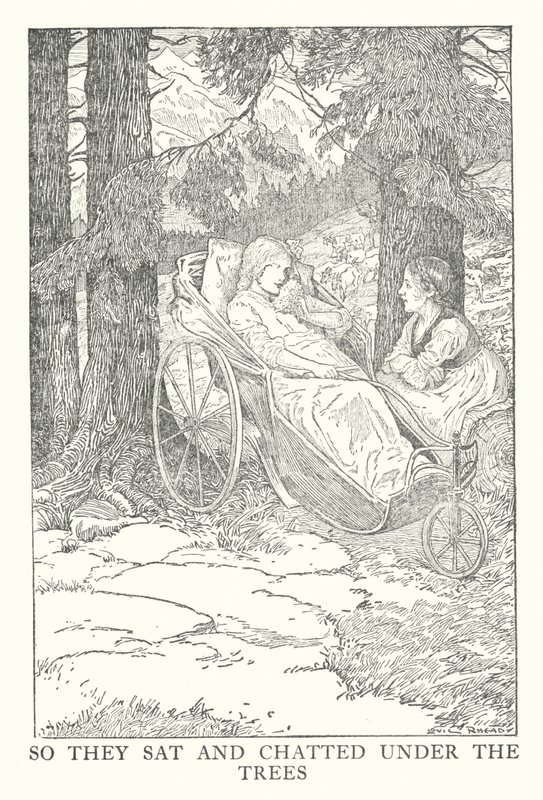 Illustrazione per Heidi di Johanna Spyri (litografia) da Louis John Rhead