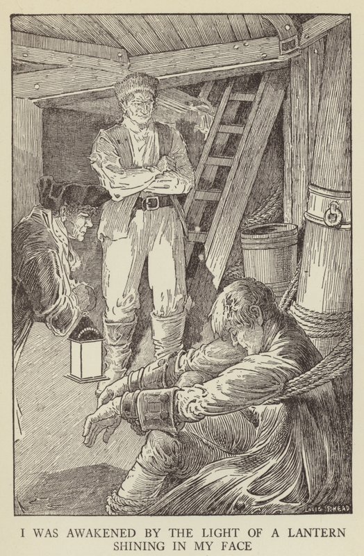 Illustrazione per Kidnapped di Robert Louis Stevenson da Louis John Rhead