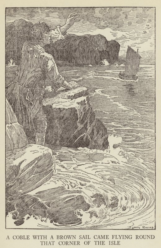 Illustrazione per Kidnapped di Robert Louis Stevenson da Louis John Rhead