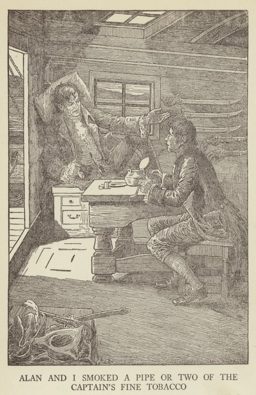 Illustrazione per Kidnapped di Robert Louis Stevenson da Louis John Rhead