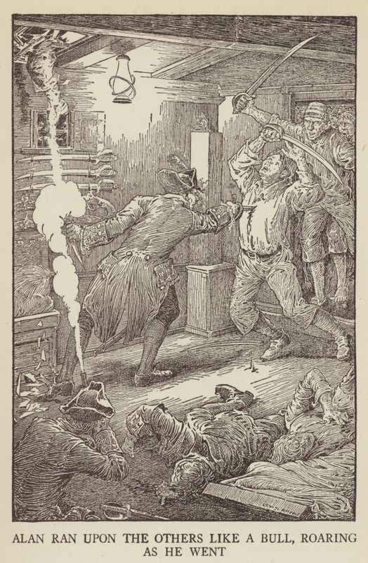 Illustrazione per Kidnapped di Robert Louis Stevenson da Louis John Rhead