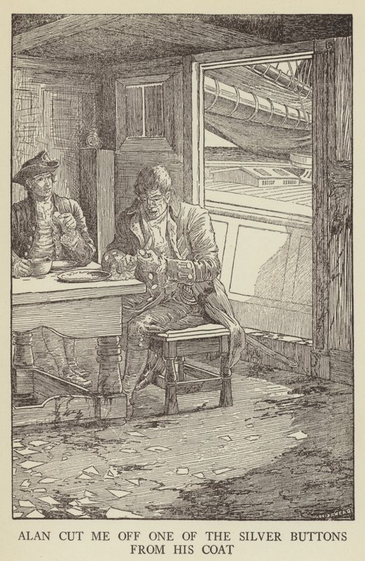Illustrazione per Kidnapped di Robert Louis Stevenson da Louis John Rhead