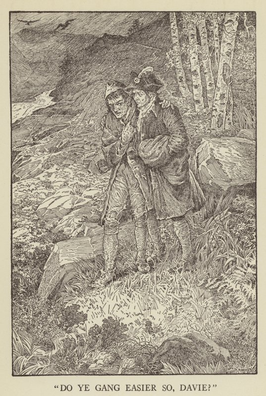 Illustrazione per Kidnapped di Robert Louis Stevenson da Louis John Rhead