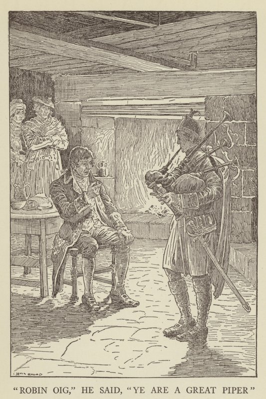 Illustrazione per Kidnapped di Robert Louis Stevenson da Louis John Rhead