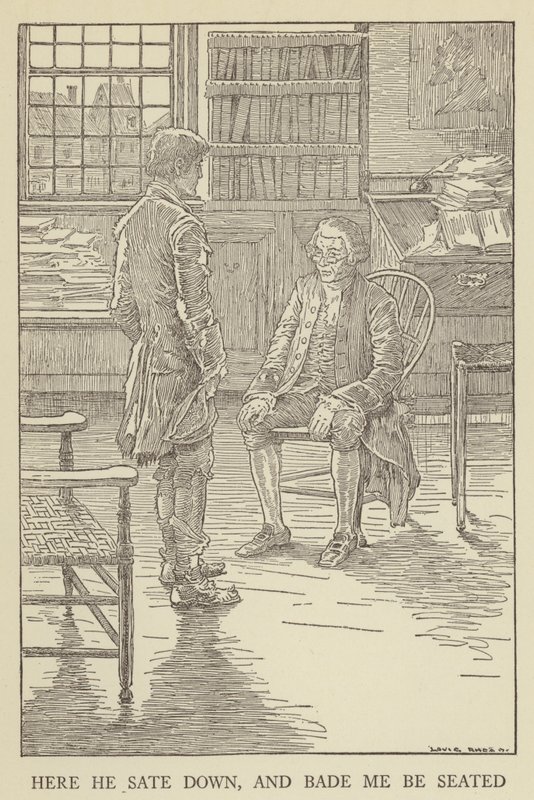 Illustrazione per Kidnapped di Robert Louis Stevenson da Louis John Rhead