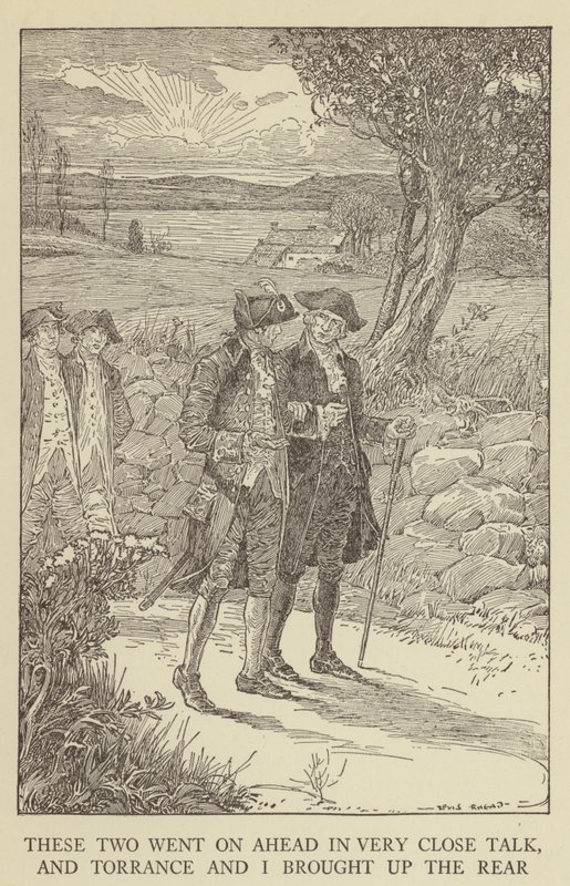 Illustrazione per Kidnapped di Robert Louis Stevenson da Louis John Rhead