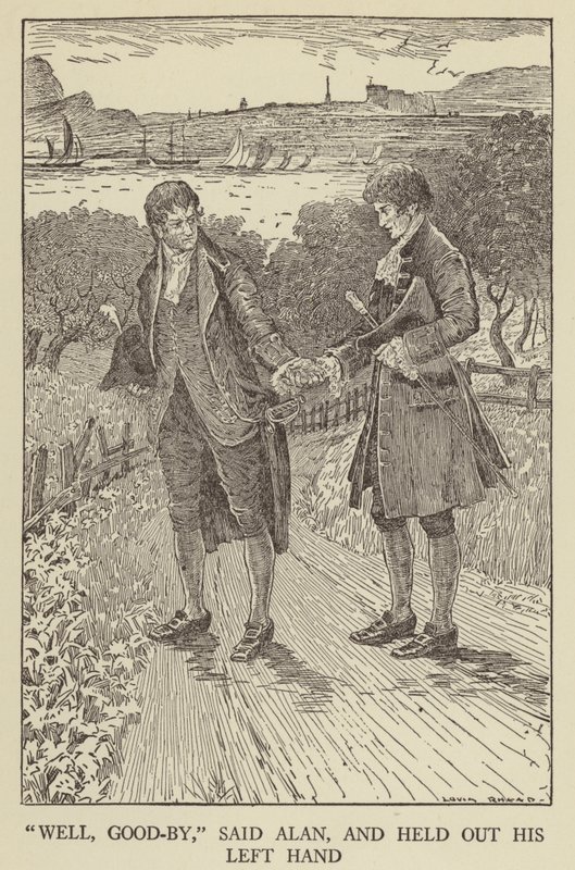 Illustrazione per Kidnapped di Robert Louis Stevenson da Louis John Rhead