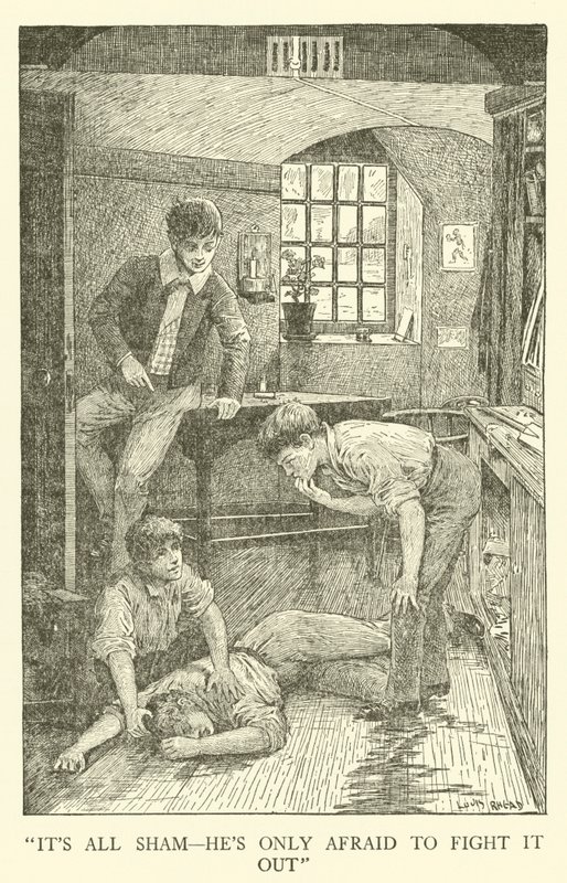 Illustrazione per i Giorni di Scuola di Tom Brown da Louis John Rhead