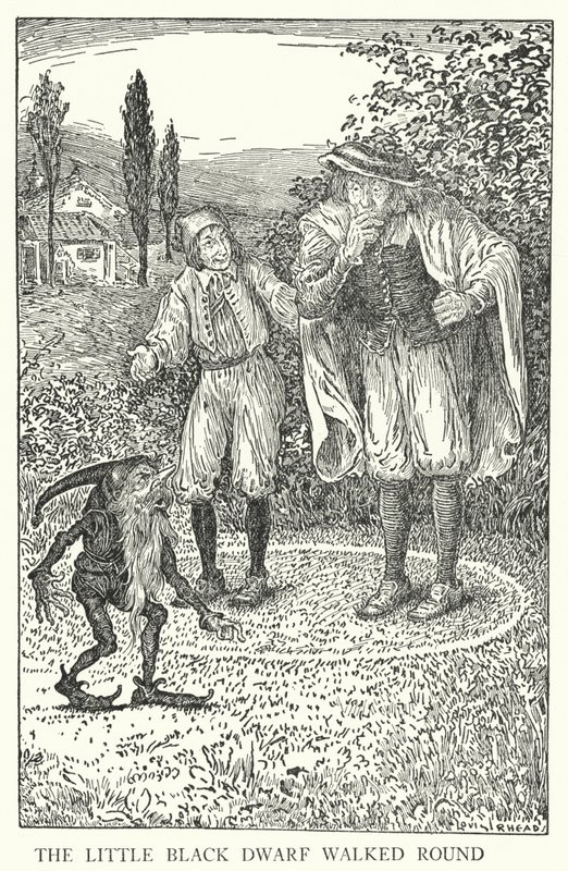 Il piccolo nano nero camminava intorno (litografia) da Louis John Rhead