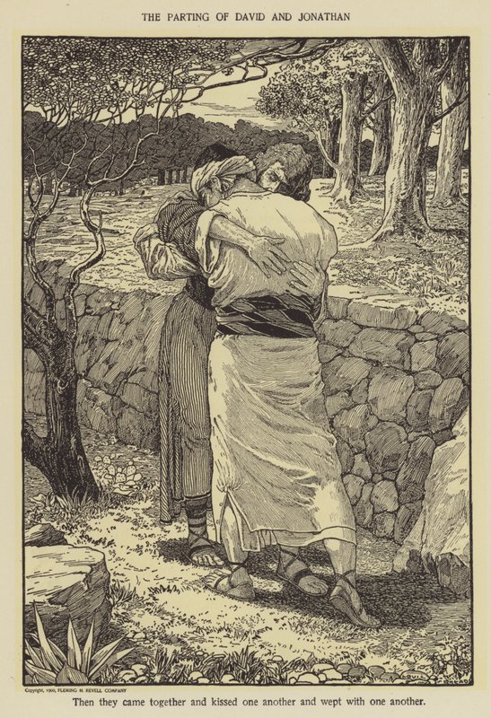 La separazione di Davide e Gionatan da Louis John Rhead