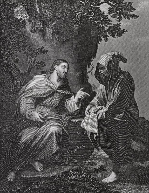 Cristo tentato, Luca, cap. 4, versetti 3-13 da Luca (after) Giordano
