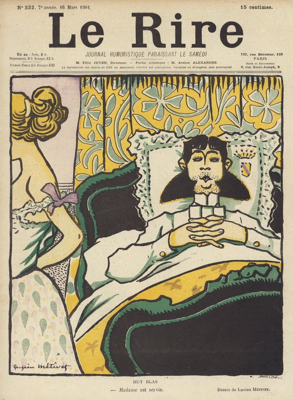Ruy Blas, Illustrazione per Le Rire da Lucien Metivet