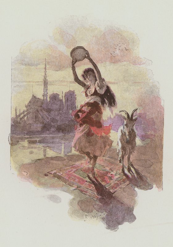 Illustrazione per Notre-Dame De Paris di Victor Hugo da Lucius Rossi