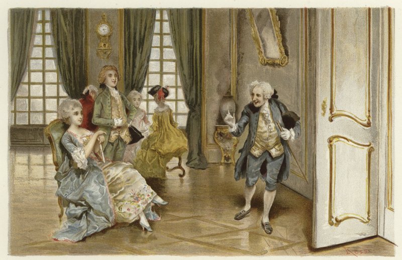Illustrazione per La scuola della maldicenza da Lucius Rossi