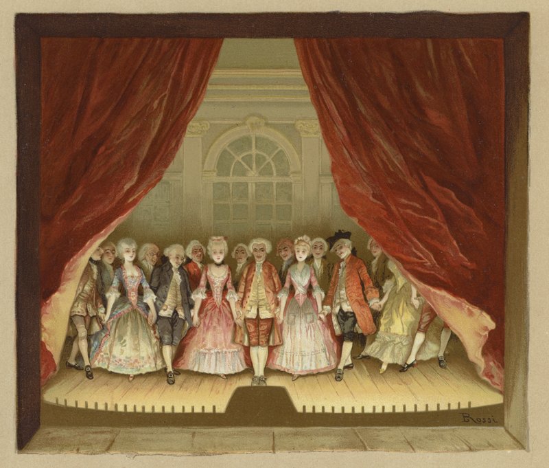 Illustrazione per The School for Scandal da Lucius Rossi