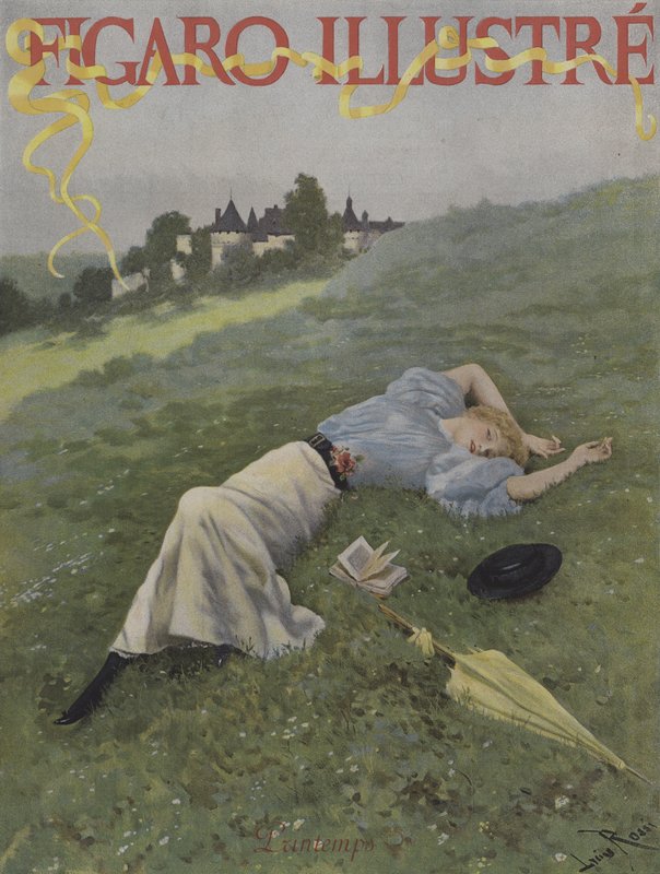 Primavera. Copertina di Le Figaro Illustré, maggio 1896 da Lucius Rossi
