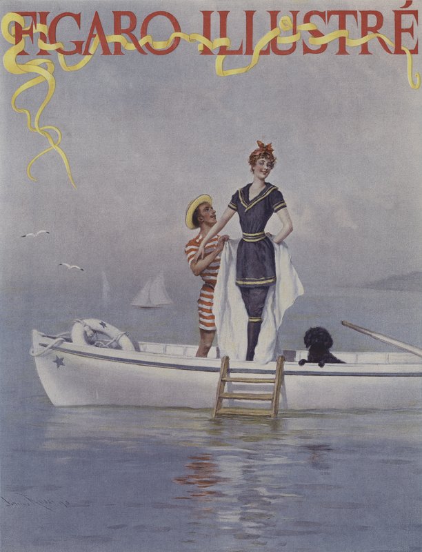 Acqua Piena in Mare. Copertina di Le Figaro Illustré, agosto 1894 da Lucius Rossi