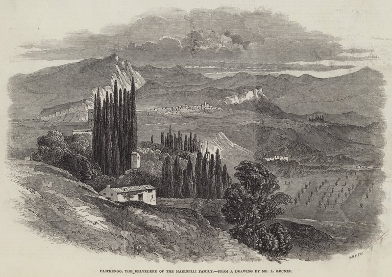 Pastrengo, il Belvedere della Famiglia Marinelli da Ludwig Gruner
