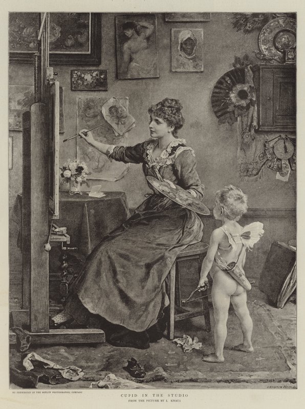 Cupido nello studio da Ludwig Knaus