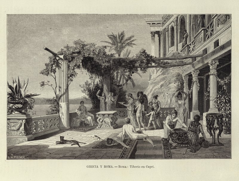 Grecia e Roma - Roma: Tiberio a Capri da Ludwig Hans Fischer
