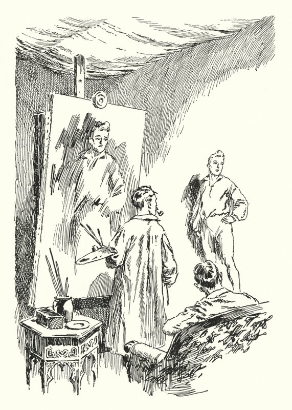 Illustrazione per Il Ritratto di Dorian Gray di Oscar Wilde da Lui Trugo