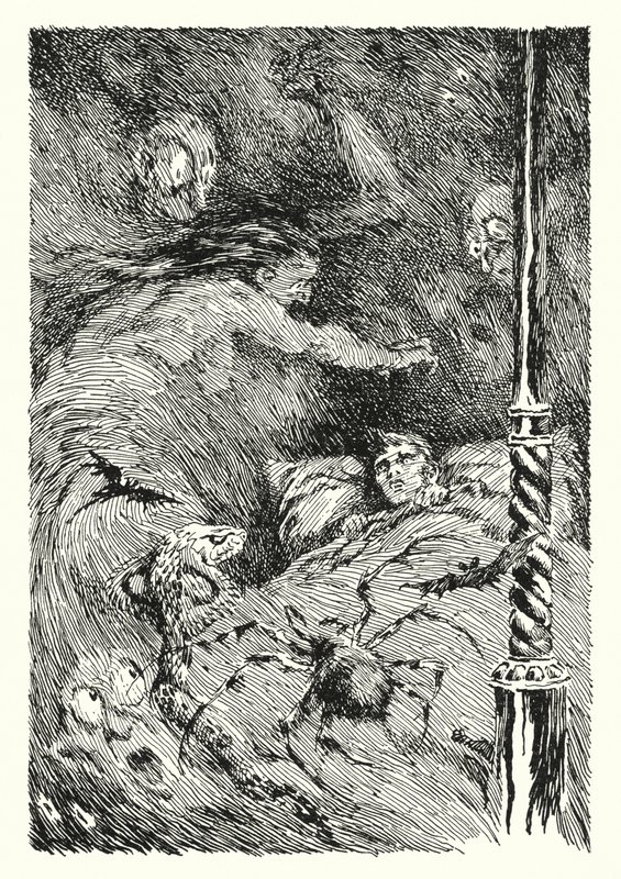 Illustrazione per Il ritratto di Dorian Gray di Oscar Wilde da Lui Trugo
