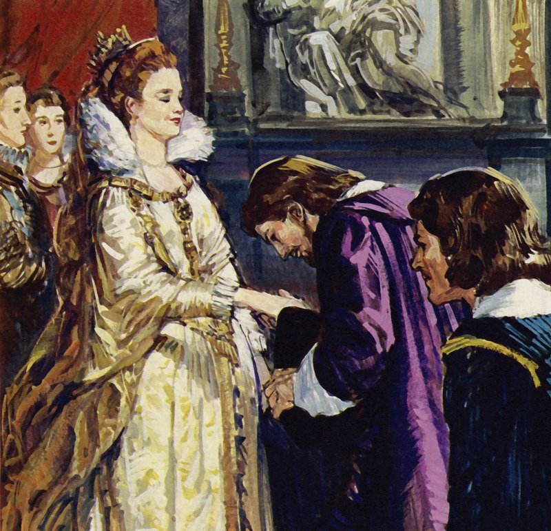 Maria de Medici, regina di Francia, diventa mecenate di Rubens (litografia a colori) da Luis Arcas Brauner