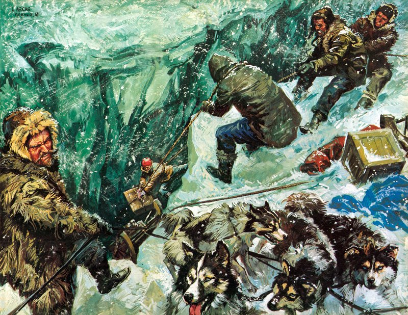 Il viaggio di Roald Amundsen al Polo Sud da Luis Arcas Brauner