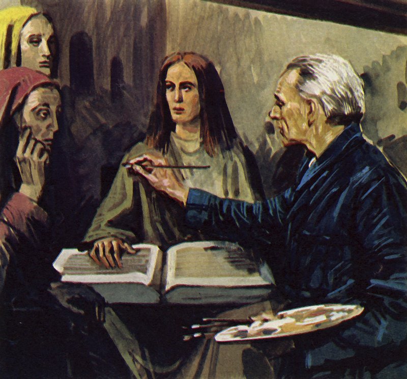 Van Meegeren riuscì a dimostrare di aver falsificato i dipinti (litografia a colori) da Luis Arcas Brauner