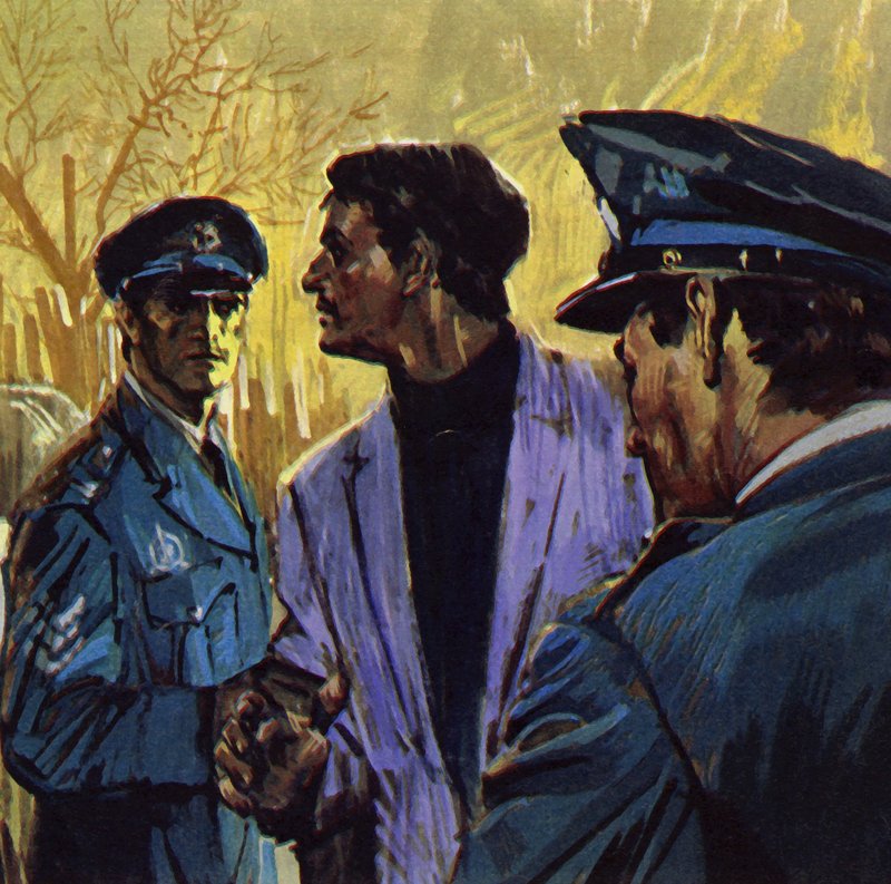 Van Meegeren fu accusato di aver venduto quadri ai nazisti durante la guerra (litografia a colori) da Luis Arcas Brauner