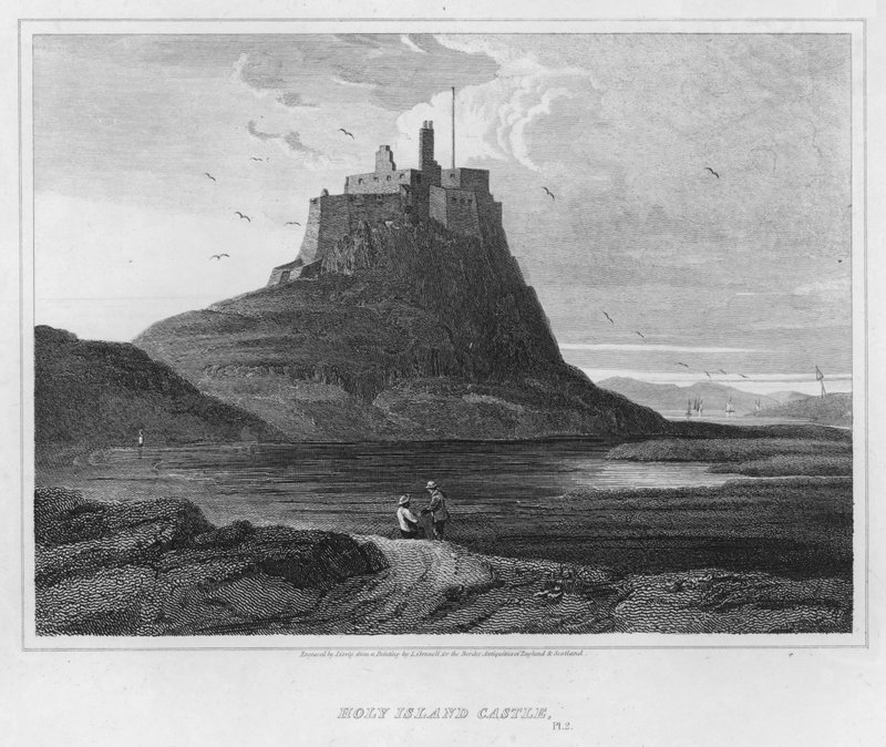 Castello di Holy Island da Luke (after) Clennell