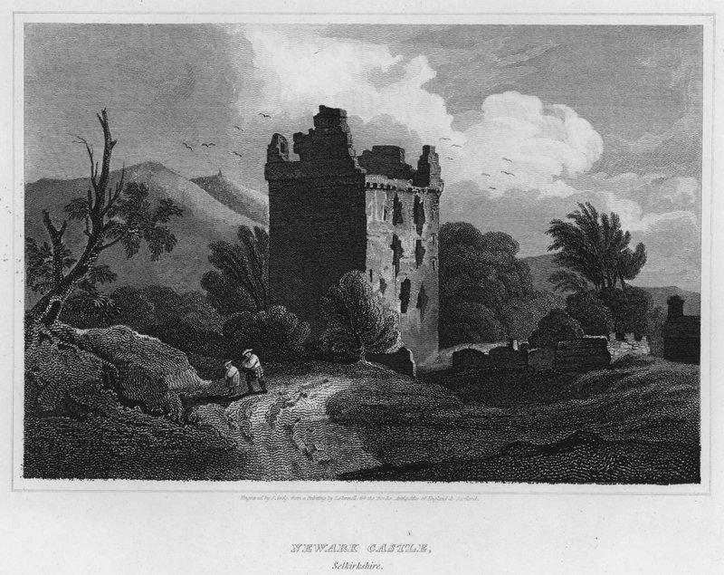 Castello di Newark, Selkirkshire da Luke (after) Clennell