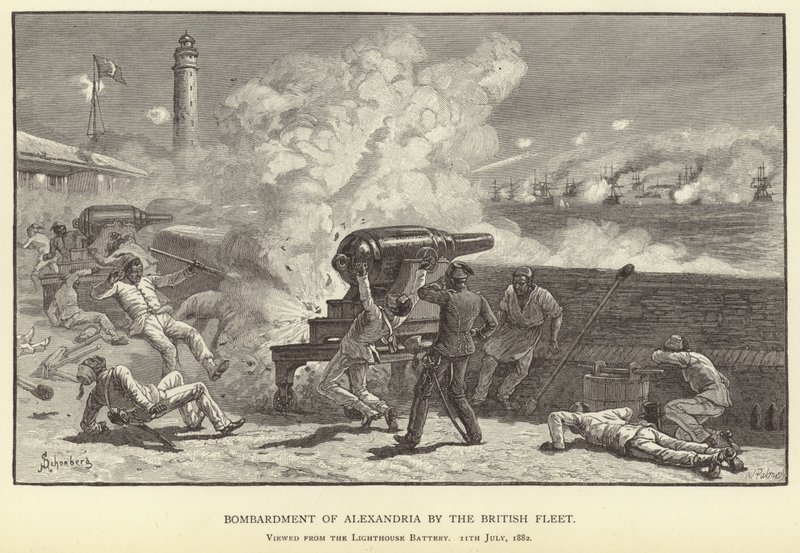 Bombardamento di Alessandria da parte della flotta britannica da M. Schonberg